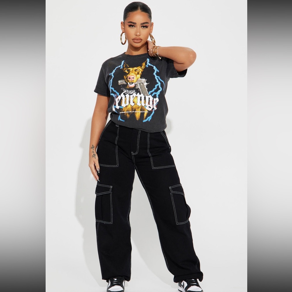 Fashionnova Petite Give me A Break Cargo Carpenter Cargo Jeans